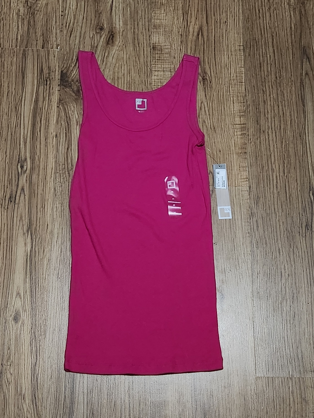 jcpenney Hot Pink Scoop Neck Tank Top